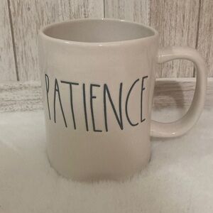 Rae Dunn Patience Mug with Black Text